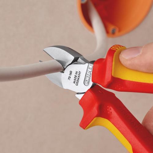 Knipex Diagonal Cutter Insulated Multi-component Grips VDE Chrome-plated 160mm 70 06 160